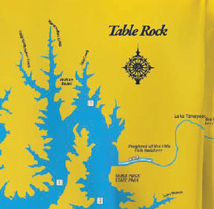 Table Rock Lake Fishing T Shirt Yellow Long Sleeve SPF