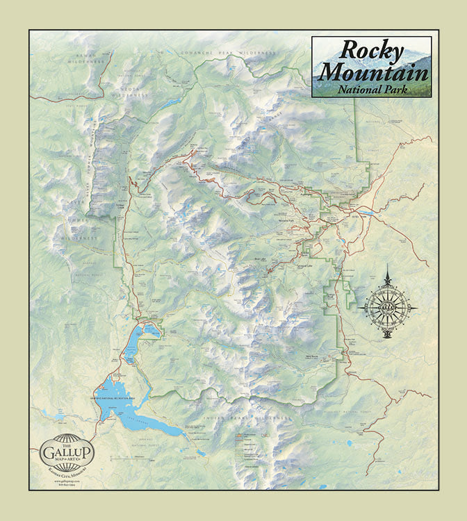 Rocky Mountain National Park Map