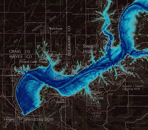 Grand Lake Brilliant Reverse Map