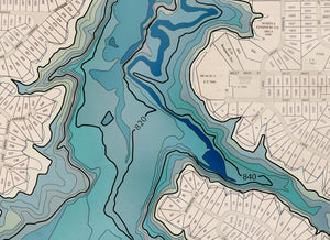 Lake Viking Map Old West Style